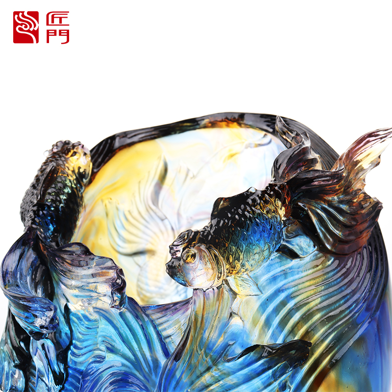 مزهرية زجاجية: تشكيلة زهور فاخرة ومتطورة لغرفة المعيشة من الزجاج الكريستالي حامل زهور فني محفوظ لطاولة الطعام المنزلية زخرفة ديكور