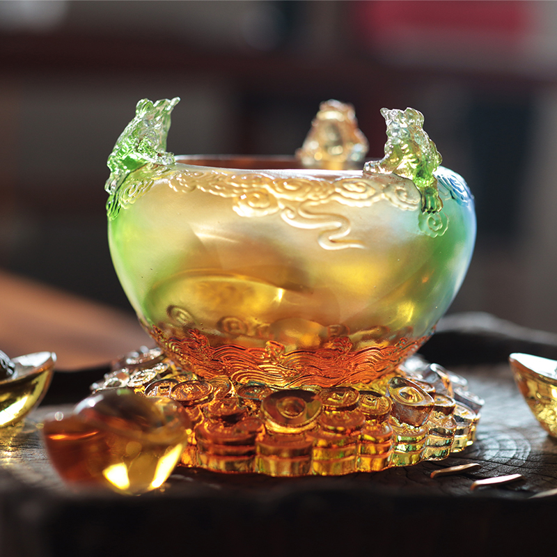 وعاء الكنز الزجاجي من كريستال كورنوكوبيا