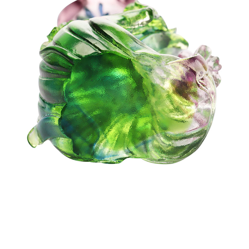 شمعدان زجاجي كريستالي على شكل زهرة اللوتس