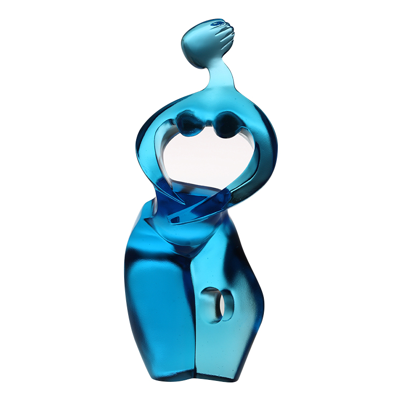 زخارف فنية على شكل أرتميس باللون الأزرق النقي